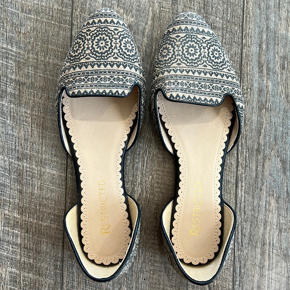 Boho Ballet Flats Size 8